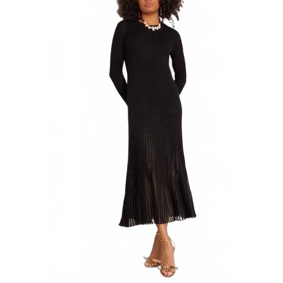 NEW ULLA JOHNSON mila dress in noir - Picture 1 of 4